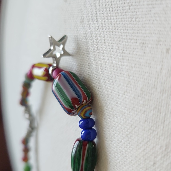 Colorful Beaded Skull Bracelet - Picture 3 of 4